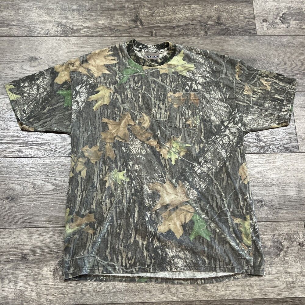 Vintage Y2K Jerzees Real Tree Camo Pocket T-Shirt - Men’s Large